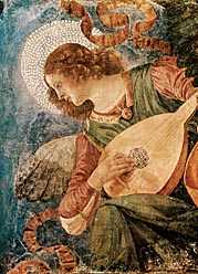 Angel With Lute by Melozzo da Forli